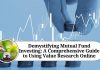 Demystifying Mutual Fund Investing: A Comprehensive Guide to Using Value Research Online