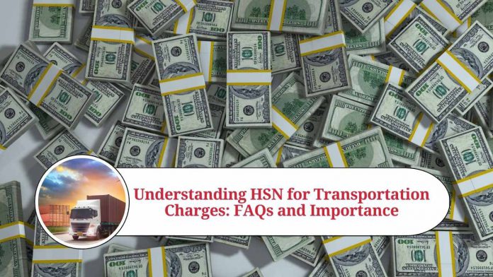 hsn for transportation charges