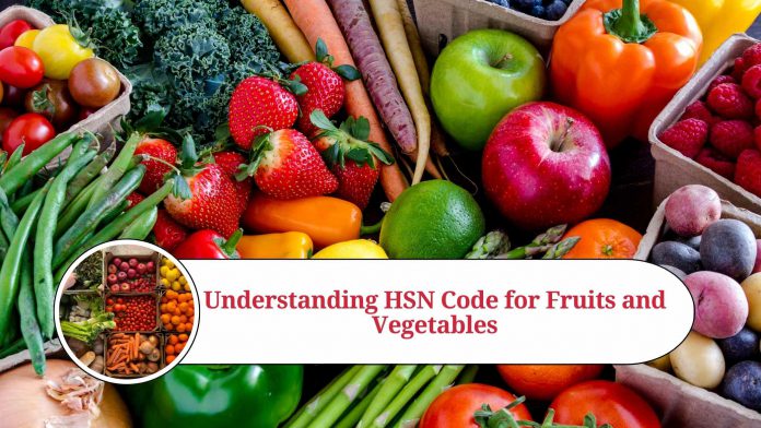 hsn code for fruits and vegetables