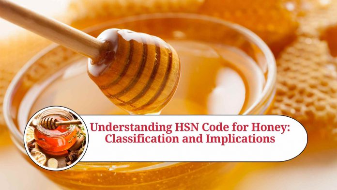 hsn code for honey