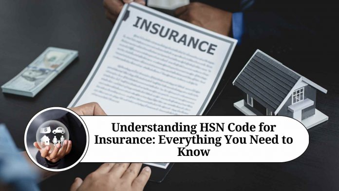 hsn code for insurance