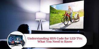 hsn code led tv