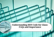 hsn code of glass