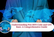 pen hsn code and gst rate