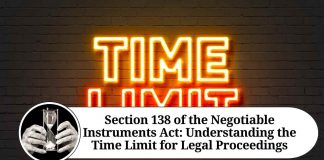 section 138 of negotiable instrument act time limit
