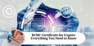 rcmc certificate for export