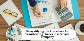 procedure for transfer of shares in private company