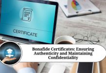 bonafide certificate format