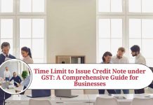 time limit to issue credit note under gst