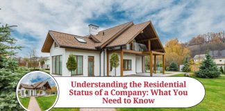 residential status of an company