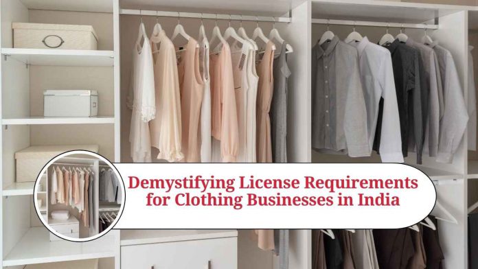 license required for clothing business in india