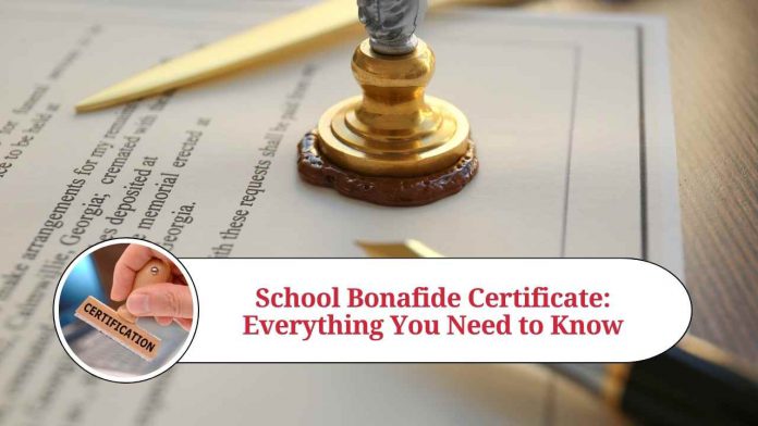 School Bonafide Certificate: Everything You Need to Know