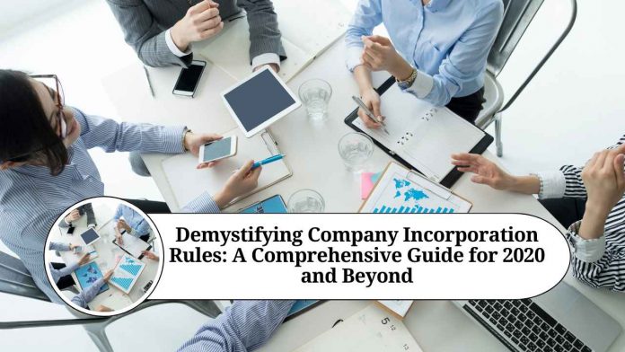 company incorporation rules 2020