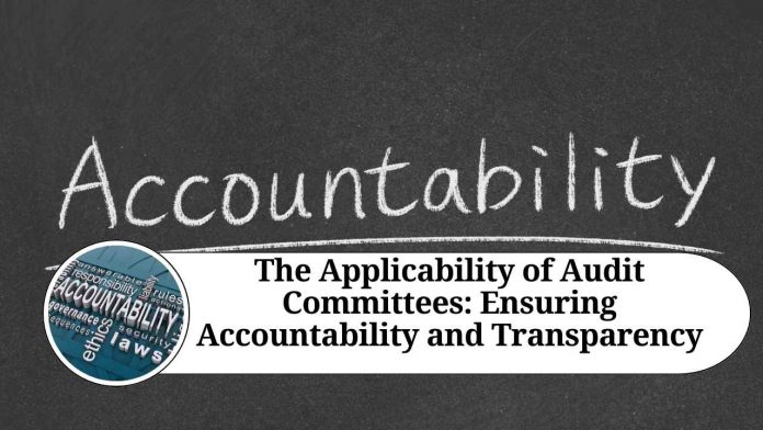 The Applicability of Audit Committees: Ensuring Accountability and Transparency