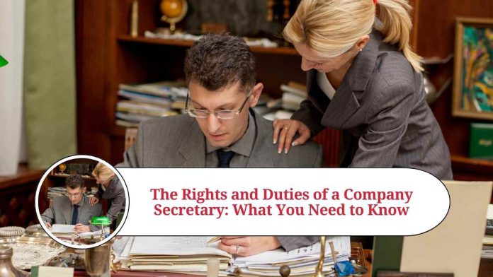 rights and duties of company secretary