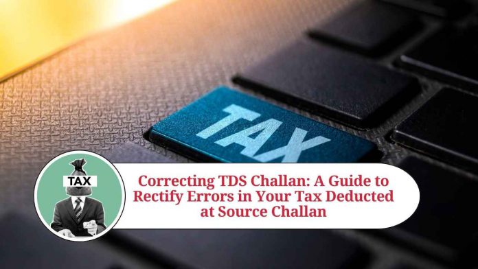 tds challan correction