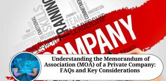 " Understanding the Memorandum of Association (MOA) of a Private Company: FAQs and Key Considerations"