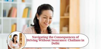 without insurance challan in delhi