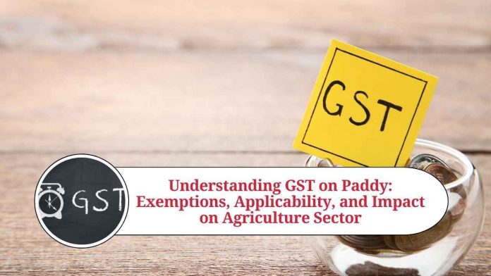 Understanding GST on Paddy: Exemptions, Applicability, and Impact on Agriculture Sector