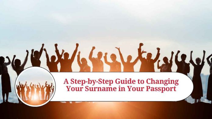 how to change surname in passport