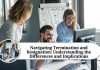 difference between termination and resignation