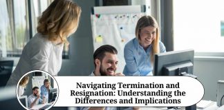 difference between termination and resignation