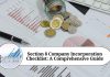 section 8 company incorporation checklist