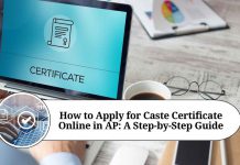how to apply caste certificate online in ap