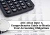 AOC 4 Due Date: A Comprehensive Guide to Meeting Your Accounting Obligations