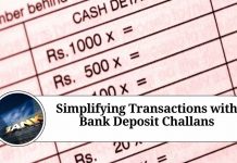Simplifying Transactions with Bank Deposit Challans