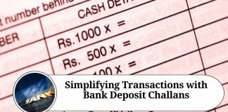 Simplifying Transactions with Bank Deposit Challans