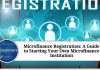 Microfinance Registration: A Guide to Starting Your Own Microfinance Institution