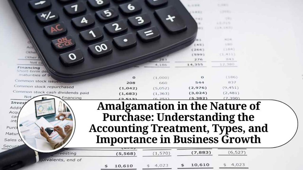 Amalgamation in the Nature of Purchase Understanding the Accounting