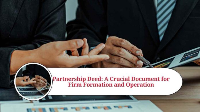 partnership deed of a firm