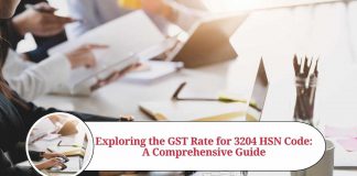 3204 hsn code gst rate