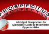 Abridged Prospectus: An Accessible Guide to Investment Opportunities