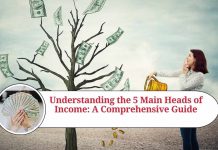 5 heads of income with sections