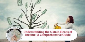5 heads of income with sections