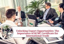 rcmc certificate for export