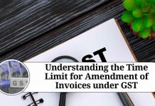 Understanding the Time Limit for Amendment of Invoices under GST