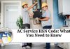 AC Service HSN Code: What You Need to Know