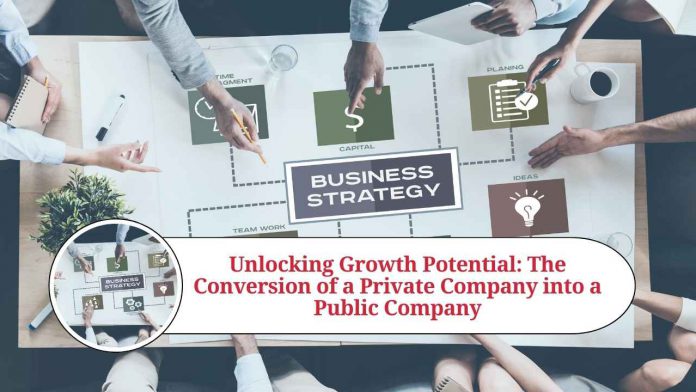 conversion of private company into public company