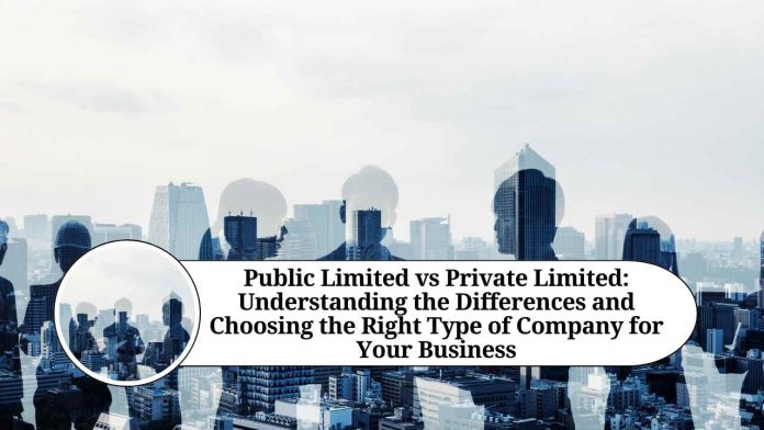 Public Limited vs Private Limited: Understanding the Differences and Choosing the Right Type of Company for Your Business