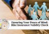 Ensuring Your Peace of Mind: Bike Insurance Validity Check