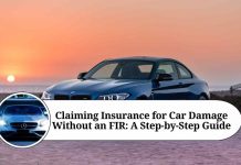 how to claim insurance for car damage without fir