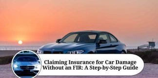 how to claim insurance for car damage without fir