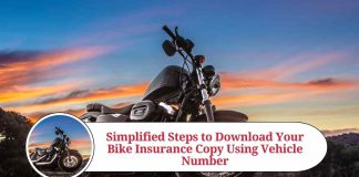 how to download bike insurance copy by vehicle number