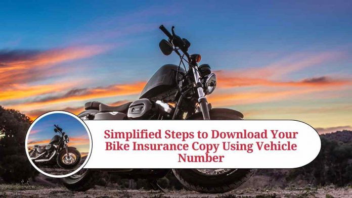 how to download bike insurance copy by vehicle number