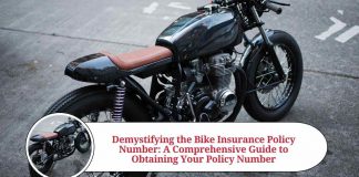 how to get policy number of bike insurance