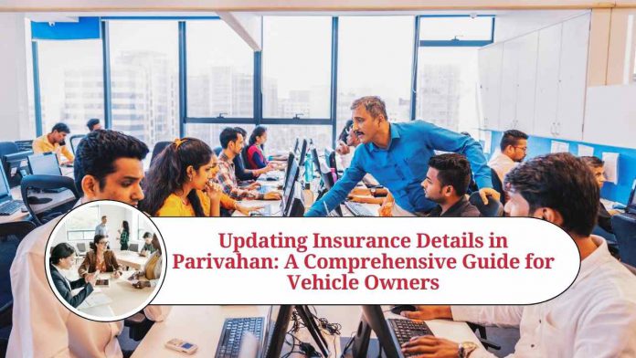 how to update insurance details in parivahan